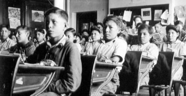 Canadian churches for running residential schools for indigenous children