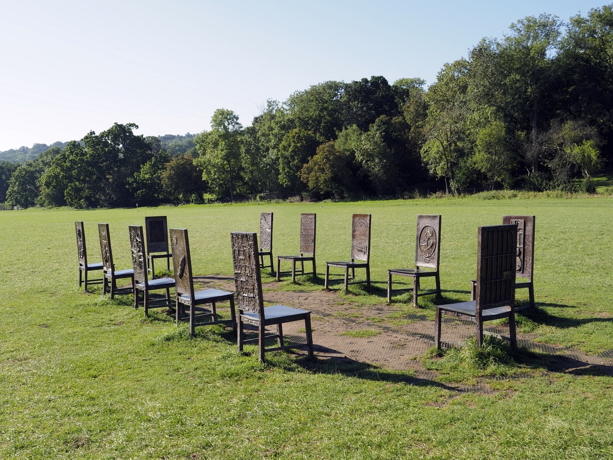  Hew Locke, 'The Jurors', Runnymede, Surrey, 2015