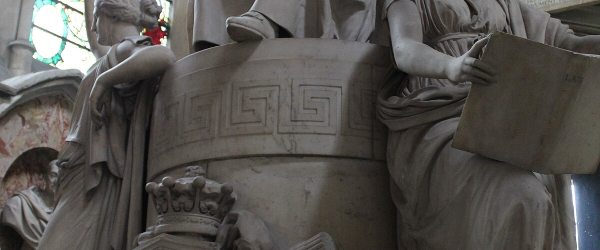 Monument to Lord Mansfield in Westminster Abbey (with a figure representing Wisdom)