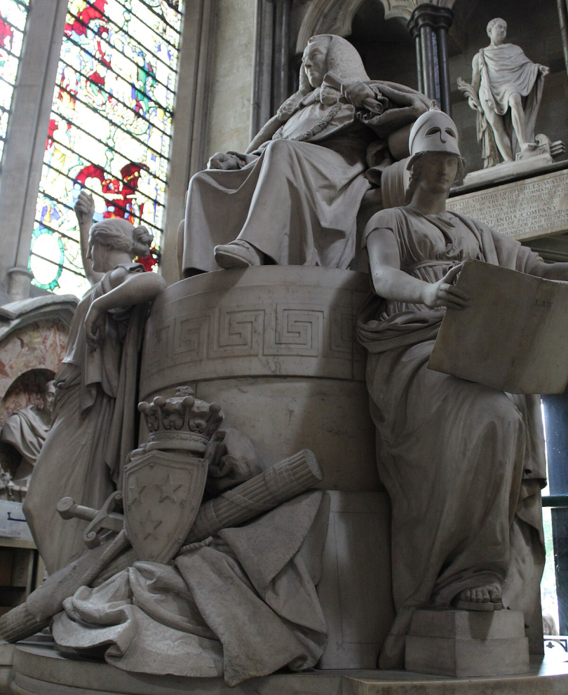 Monument to Lord Mansfield in Westminster Abbey (with a figure representing Wisdom)