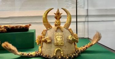 Asante Ceremonial Courtier Cap, British Musuem Large