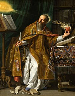 'Saint Augustin' as visualised by Philippe de Champaigne, circa 1645 'Saint Augustin' as visualised by Philippe de Champaigne, circa 1645