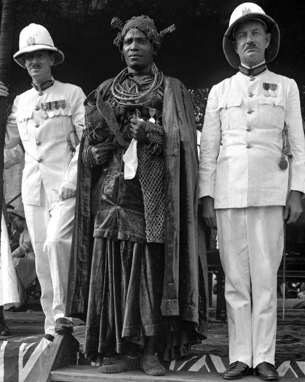 Akenzua II, Oba of Benin, was in high spirits