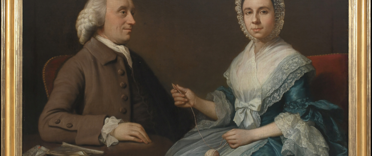 Portrait of Captain Alexander Clunie and Mrs Jane Clunie’ (attributed to Nathaniel Dance, RA, circa 1758)