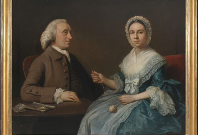 Portrait of Captain Alexander Clunie and Mrs Jane Clunie’ (attributed to Nathaniel Dance, RA, circa 1758)
