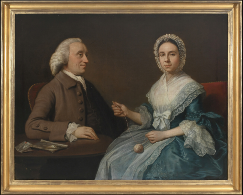 Portrait of Captain Alexander Clunie and Mrs Jane Clunie’ (attributed to Nathaniel Dance, RA, circa 1758)