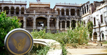 The Old Republican Palace in Khartoum has been destroyed in Sudan's civil wars