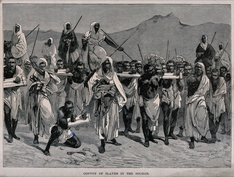 Trans-Saharan Slave Trade, Sudan (Woodcut, Wellcome collection, V0041263)