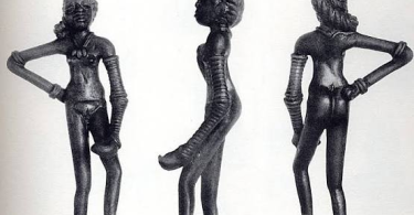 The bronze figurine of the Dancing Girl of Mohenjo Daro