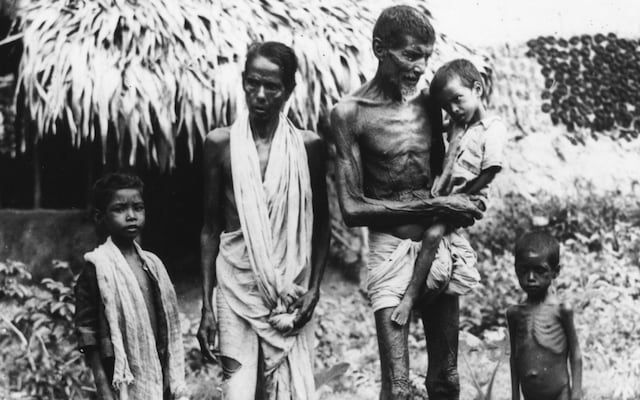 he Bengal Famine in 1943 and 1944 is estimated to have killed more than two million people in India