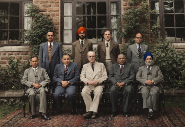 The Punjab Boundary Commission with Sir Cyril Radcliffe