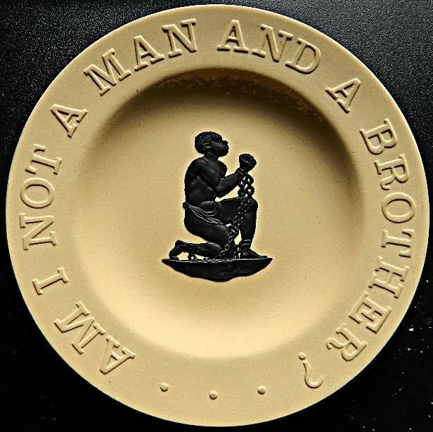 Wedgwood Yellow and Black Jasper Anti-Slavery Small Plate
